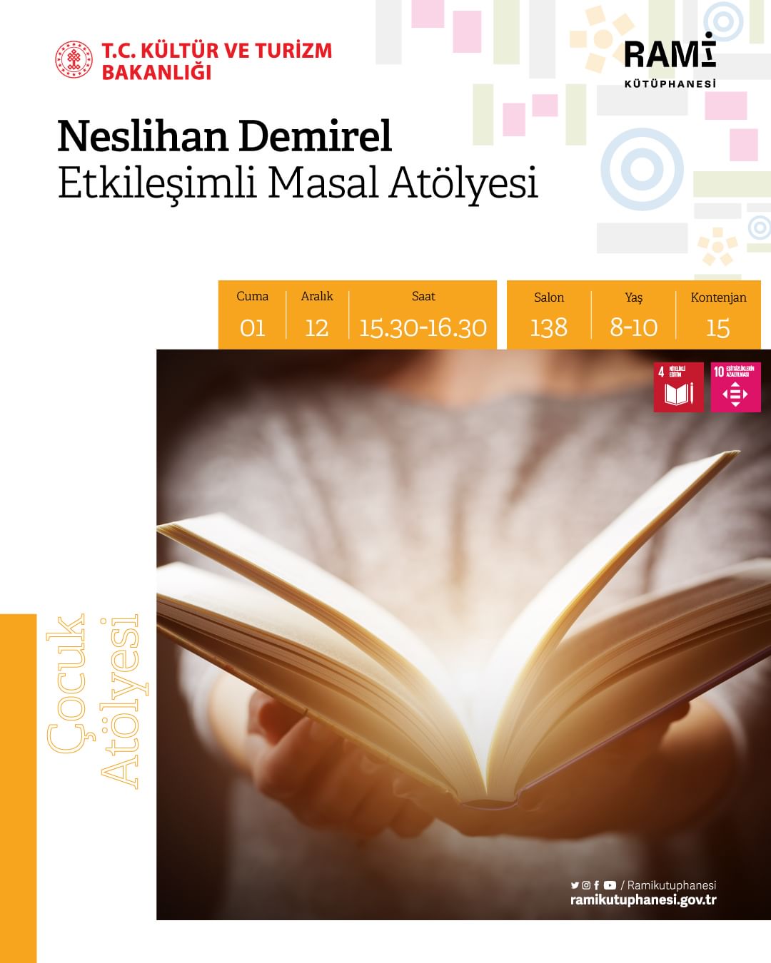 RAMİ KÜTÜPHANESİ -  Neslihan Demirel ile Etkileşimli Masal Atölyesi